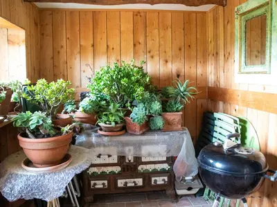 Jardin de l'établissement Gîte paisible pour 6 pers. près du zoo de la Flèche, avec jardin, barbecue et WiFi - FR-1-410-126