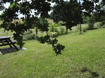 Jardin de l'établissement Maison en bois avec jardin, idéal randonnée, fibre haut débit, équipements bébé près du Mans et Tours - FR-1-410-195