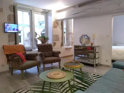 Télévision ou salle de divertissement dans l'établissement Passage du Cygne