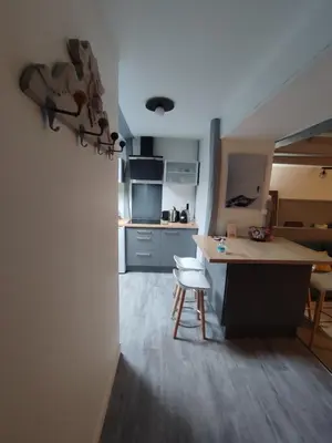 Cuisine ou kitchenette dans l'établissement APPARTEMENT QUARTIER CATHEDRALE