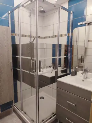 Salle de bains dans l'établissement appart centre ville bords de loire