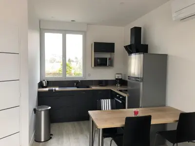 Cuisine ou kitchenette dans l'établissement La Grange Lucien