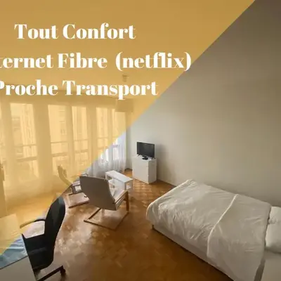 Chambre DELUXE (Jupiter) calme-Gare & Hyper centre