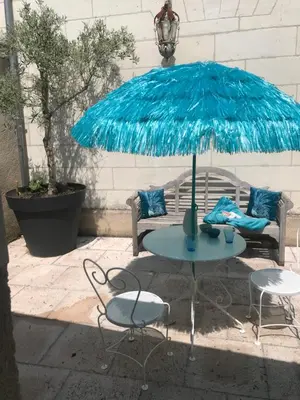 Terrasse ou espace extérieur de l'établissement LA PETITE COUR