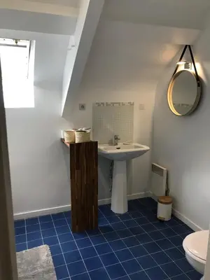 Salle de bains dans l'établissement Une nuit sur Loire