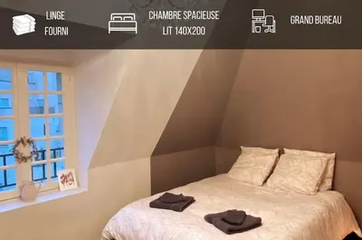 Plan de l'établissement Grand appartement place Saint-Pierre, proche Château de Saumur et bord de Loire