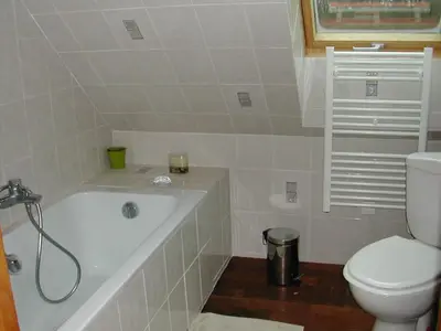 Salle de bains dans l'établissement gîte de la Herpinière
