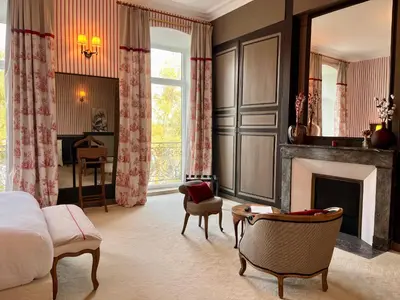 Coin salon dans l'établissement Le Clos du Roc