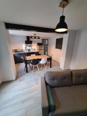 Cuisine ou kitchenette dans l'établissement Les Logis du rempart