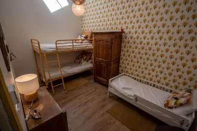 Un ou plusieurs lits dans un hébergement de l'établissement l'Atelier Chambourdin - Maison/Loft Centre Blois