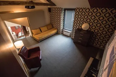 Coin salon dans l'établissement l'Atelier Chambourdin - Maison/Loft Centre Blois