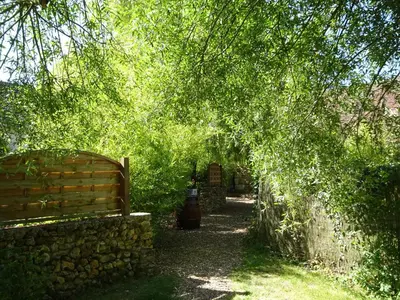 Jardin de l'établissement Les chaumières du Chêne