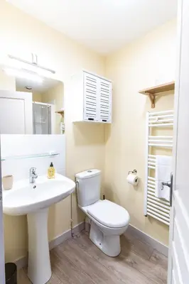 Salle de bains dans l'établissement Le Pont Royal