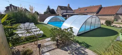 Plan de l'établissement Gîte La Belle Aventure avec piscine et jacuzzi