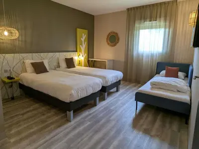 Un ou plusieurs lits dans un hébergement de l'établissement ibis Styles Contres-Cheverny