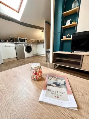 Cuisine ou kitchenette dans l'établissement Cosy appartement au coeur de Blois, local vélo
