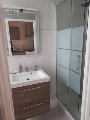 Salle de bains dans l'établissement Le cosy d'Amboise
