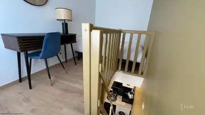 Un ou plusieurs lits dans un hébergement de l'établissement A la Clef - Duplex cosy proche gare et centre - Idéal PRO & Couple - WIFI