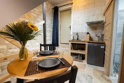 Cuisine ou kitchenette dans l'établissement Kinabalu - Domaine Tropical