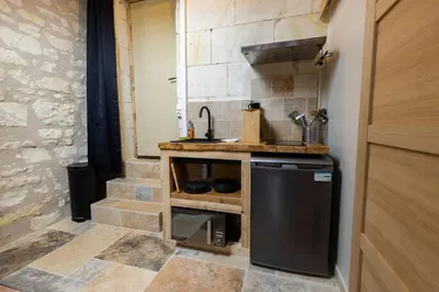 Cuisine ou kitchenette dans l'établissement Kinabalu - Domaine Tropical