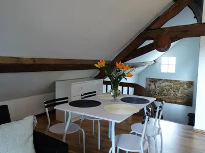 Coin salon dans l'établissement Vue splendide sur Chateau
