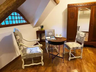 Coin salon dans l'établissement Le Moulin de Pasnel