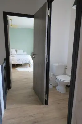 Un ou plusieurs lits dans un hébergement de l'établissement Vagabondes - Chambres d'hôtes à Azay-Le-Rideau