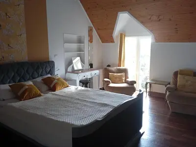 Un ou plusieurs lits dans un hébergement de l'établissement Maison de vacances Sol & Piper