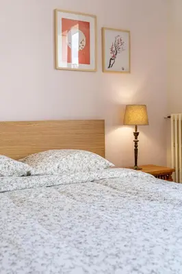 Un ou plusieurs lits dans un hébergement de l'établissement Tours Hyper Centre - Balcon - Arrivée autonome