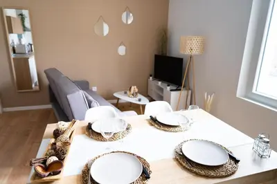 Coin salon dans l'établissement Calme & confort avec parking privé à Saumur