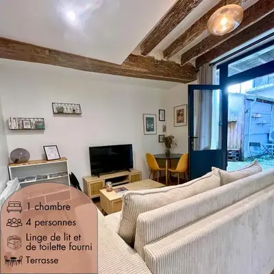 La Cour Chartraine - Cosy appartement avec cour extérieur à Blois