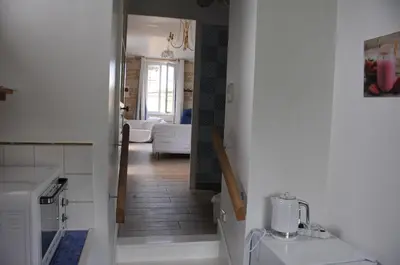 Salle de bains dans l'établissement PETITE MAISON des ROSES - GITE 2 Personnes