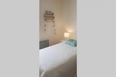 Un ou plusieurs lits dans un hébergement de l'établissement Le Gite de Myla au pied du Château Royal d'Amboise
