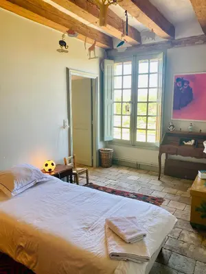 Un ou plusieurs lits dans un hébergement de l'établissement Manoir du Plessis - Maison d'exception privatisée