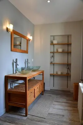 Plan de l'établissement Les sternes de st Mathurin sur Loire , terrasse sur la Loire