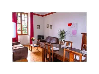 Coin salon dans l'établissement Gites Aubelle - La Maison Aubelle