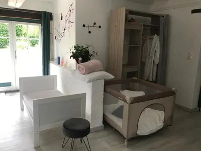 Coin salon dans l'établissement Chambre d'hôtes des Gâtines