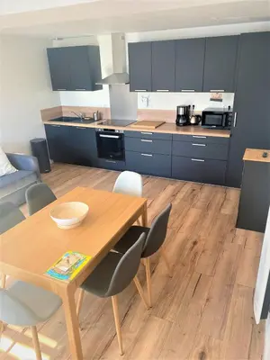 Cuisine ou kitchenette dans l'établissement La Maison d'Elena 1,5km du Zoo,confortable et détente assurée