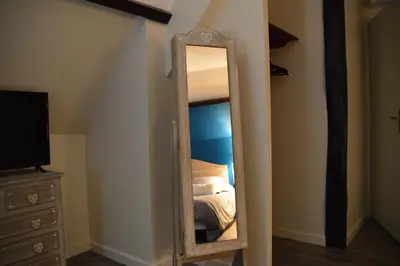 Un ou plusieurs lits dans un hébergement de l'établissement LA MAISON DE TRIBOULET Chambres et table d'hôtes -Amboise-