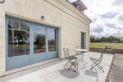 Terrasse ou espace extérieur de l'établissement Le Clos De La Croix Verte - 3 maisons à louer