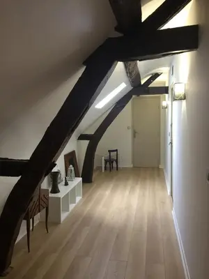 Coin salon dans l'établissement Gîte 