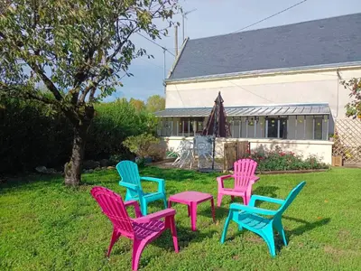 Jardin de l'établissement Gîtes du Franc Rosier