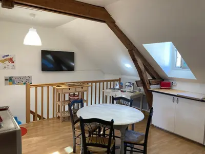 Télévision ou salle de divertissement dans l'établissement Ô Montrichard climatisé Zoo Beauval Chateau