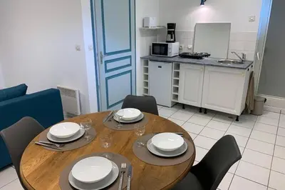 Cuisine ou kitchenette dans l'établissement Studio 