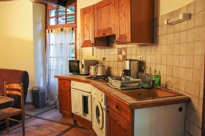Cuisine ou kitchenette dans l'établissement Château de Montaupin