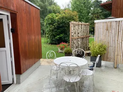 Jardin de l'établissement Residence Labrège T2Duplex Spa Piscine