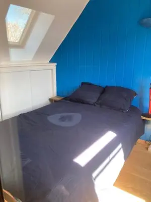 Un ou plusieurs lits dans un hébergement de l'établissement Residence Labrège T2Duplex Spa Piscine