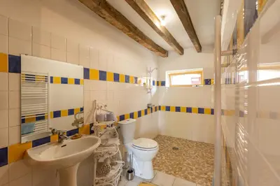 Salle de bains dans l'établissement Studio campagne