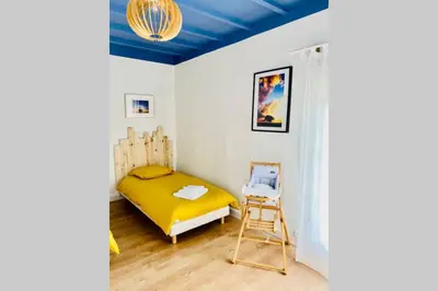 Un ou plusieurs lits dans un hébergement de l'établissement Le clos jasmin - quartier historique de Montlouis