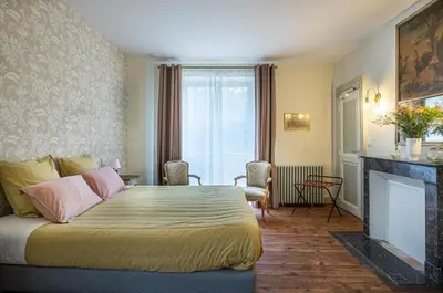 Un ou plusieurs lits dans un hébergement de l'établissement Château de Charnizay